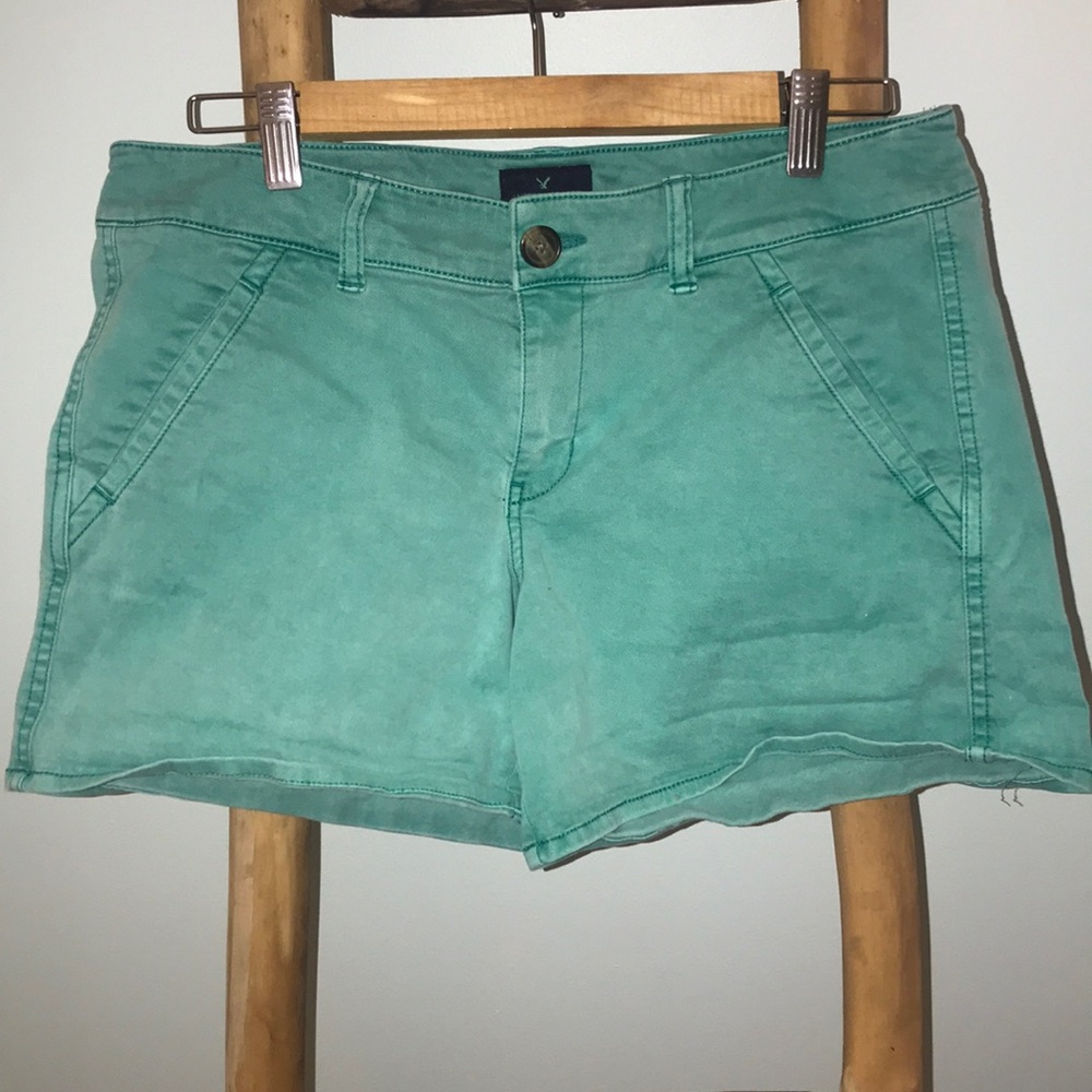 Green shorts